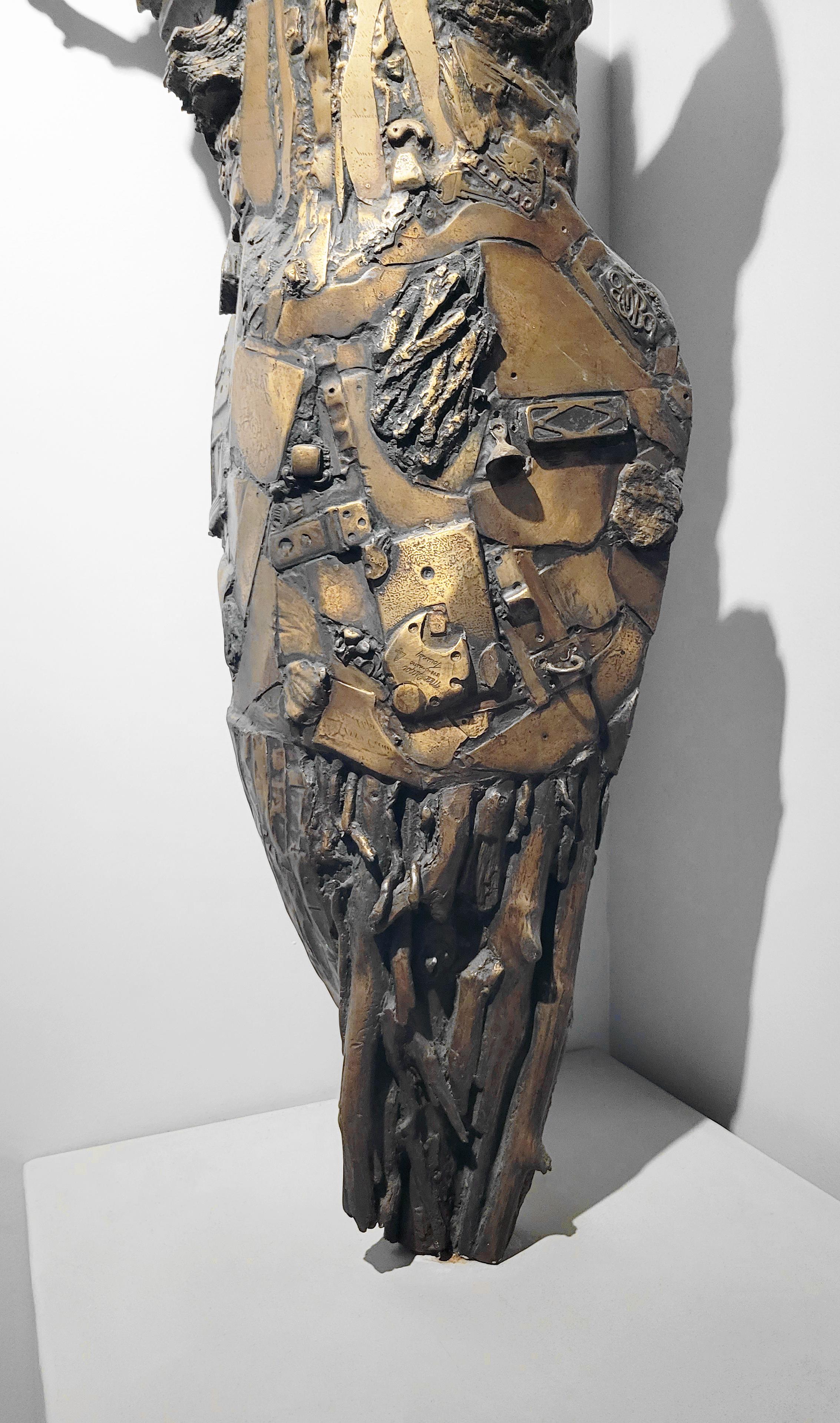 Linda Stein, Shaman 635 - Contemporary Bronze Indoor or Outdoor Sculpture For Sale 5