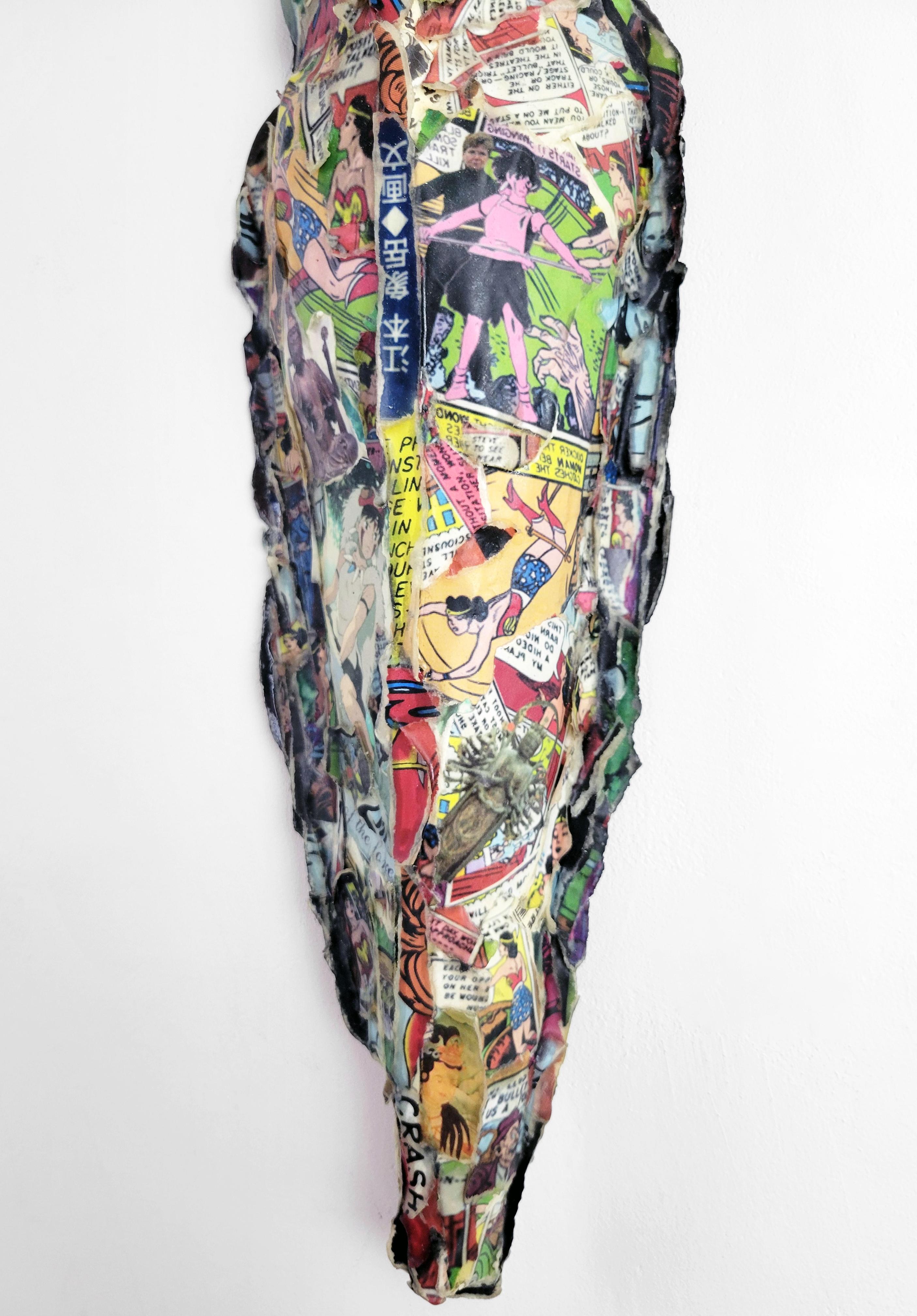 Linda Stein, Strength 596 - Contemporary Mixed Media Wonder Woman Sculpture 3