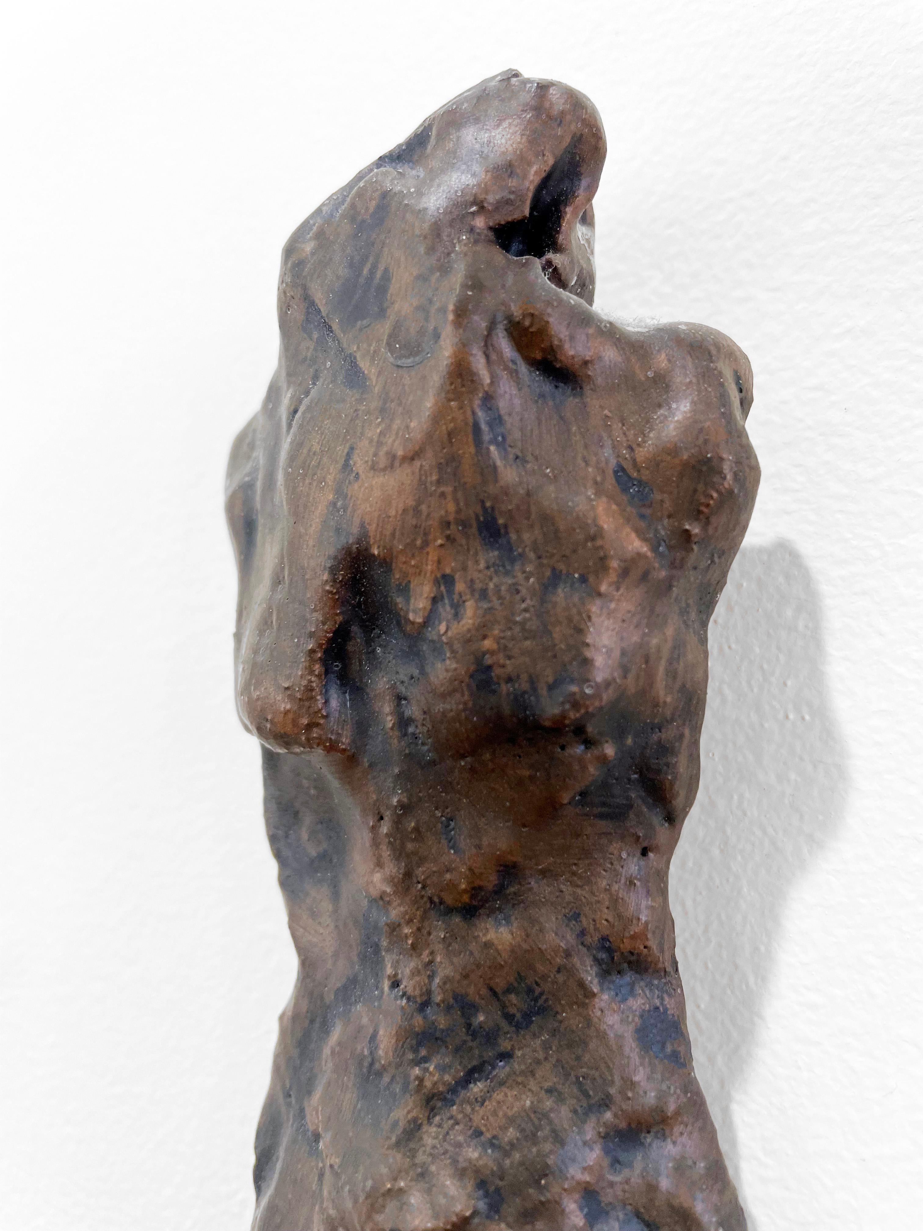 Linda Stein, Winner 678 - Contemporary Art Ceramic Metallic Wall Sculpture  For Sale 1