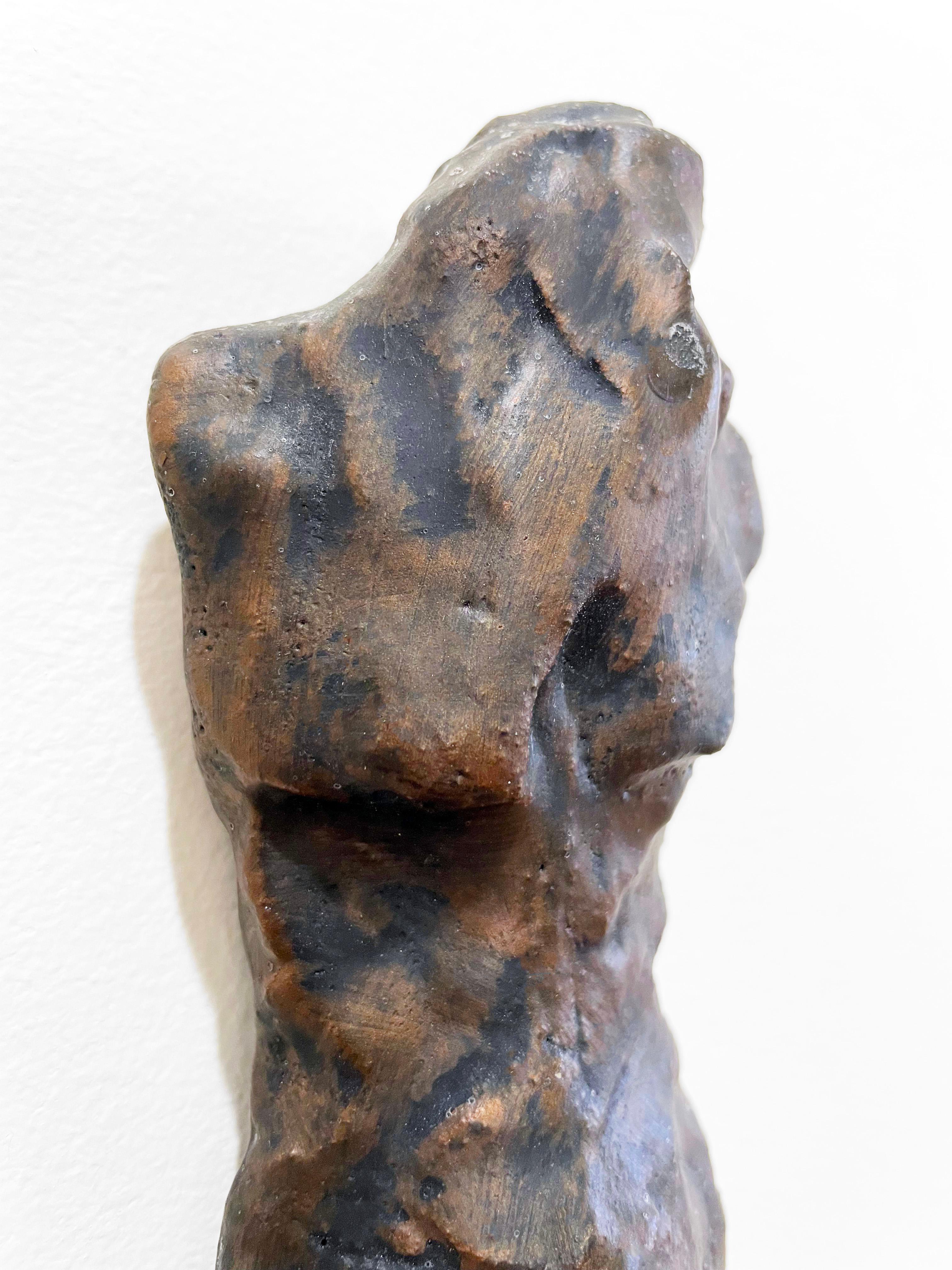 Linda Stein, Winner 678 - Contemporary Art Ceramic Metallic Wall Sculpture  For Sale 2