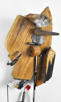 One Dollar Ring 139 - Mixed Media Assemblage Contemporary Art Wall Sculpture