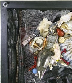 Spoon to Shell 828 - Mixed Media Shell Wood Contemporary Assemblage Sculpture