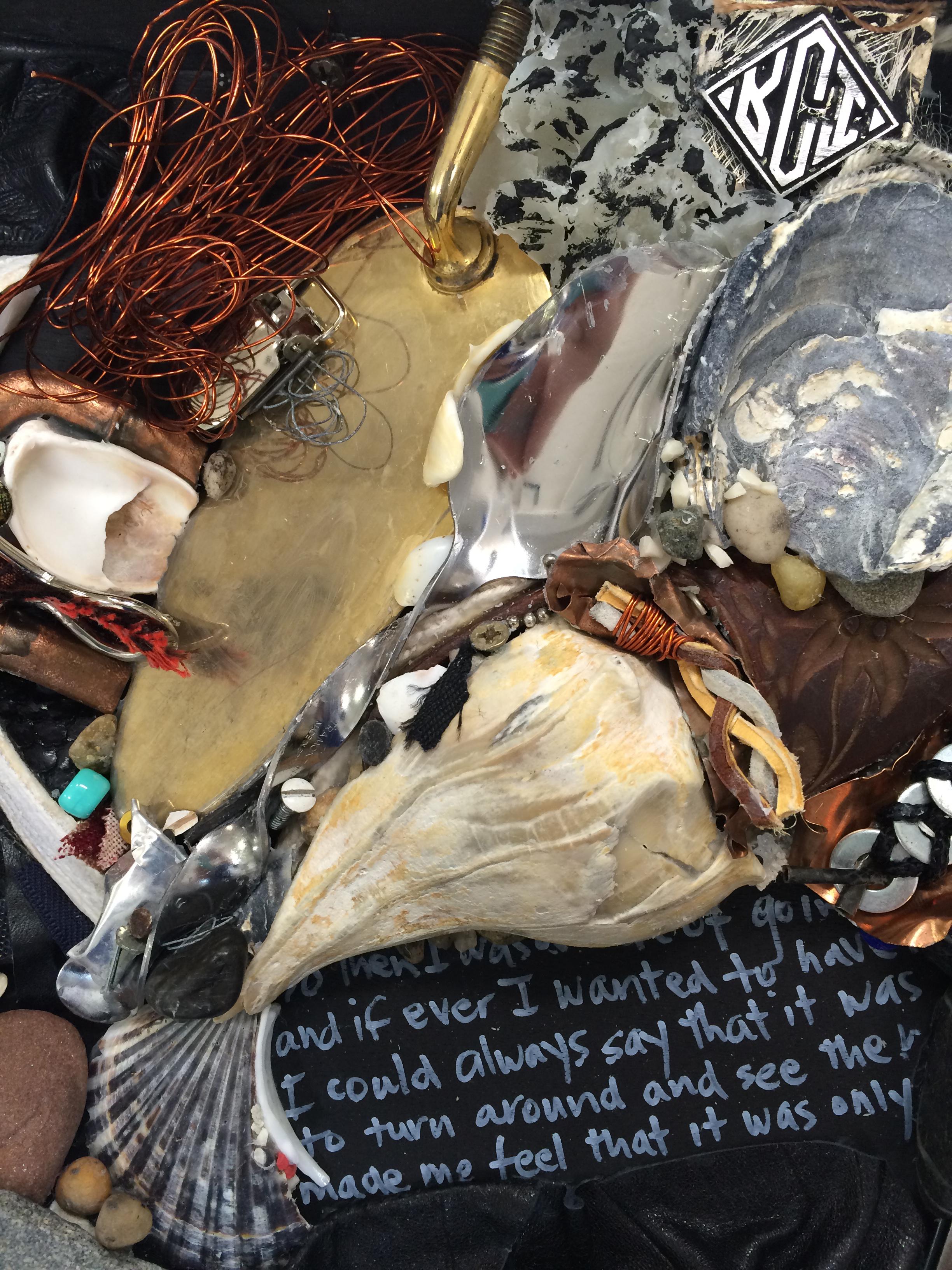 Linda Stein, Spoon to Shell 829 - Mixed Media Shell Wood Contemporary Assemblage Sculpture

Spoon to Shell 829 is from Linda Stein's Holocaust Heroes: Fierce Females series, which highlights Holocaust-era female heroes.

According to Stein:
“The
