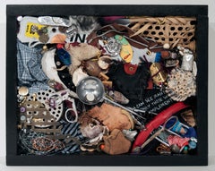 Spoon to Shell 877 - Mixed Media Shell Wood Contemporary Assemblage Sculpture