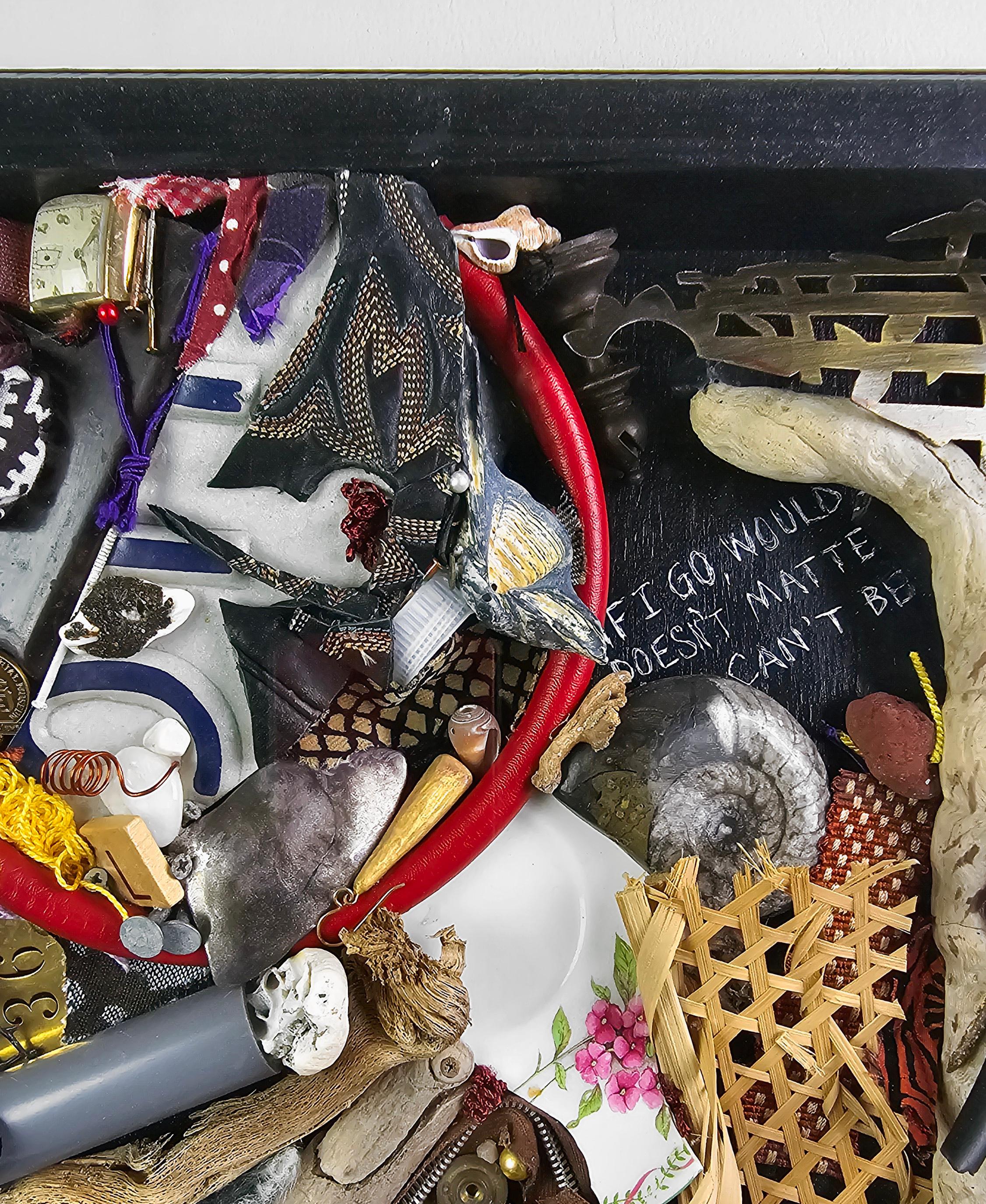 Linda Stein, Spoon to Shell 879 - Mixed Media Shell Wood Contemporary Assemblage Sculpture

Spoon to Shell 879 is from Linda Stein's Holocaust Heroes: Fierce Females series, which highlights Holocaust-era female heroes.

According to Stein:
“The