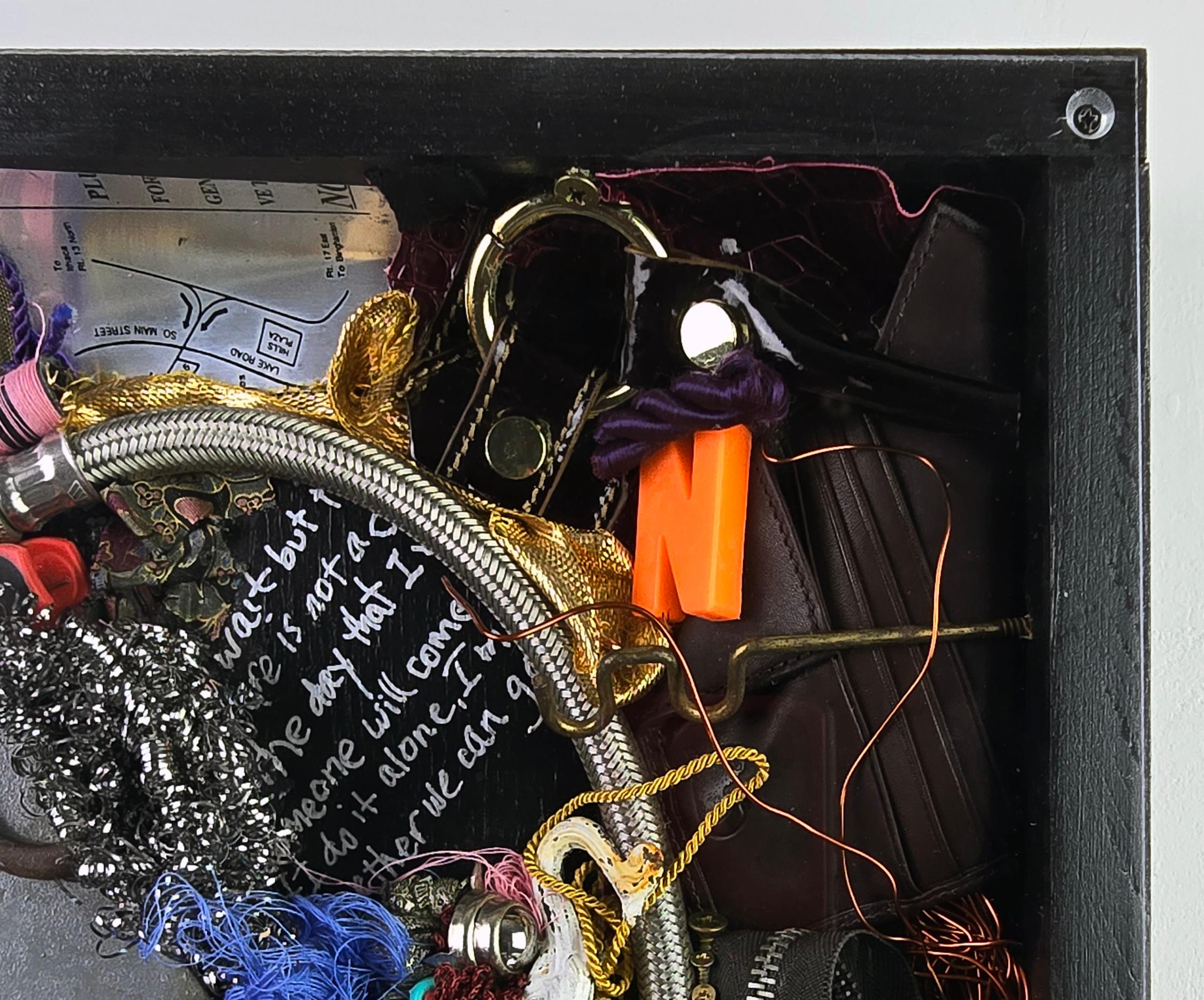 Linda Stein, Spoon to Shell 880 - Mixed Media Shell Wood Contemporary Assemblage Sculpture

Spoon to Shell 880 is from Linda Stein's Holocaust Heroes: Fierce Females series, which highlights Holocaust-era female heroes.

According to Stein:
“The