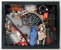 Spoon to Shell 880 - Mixed Media Shell Wood Contemporary Assemblage Sculpture
