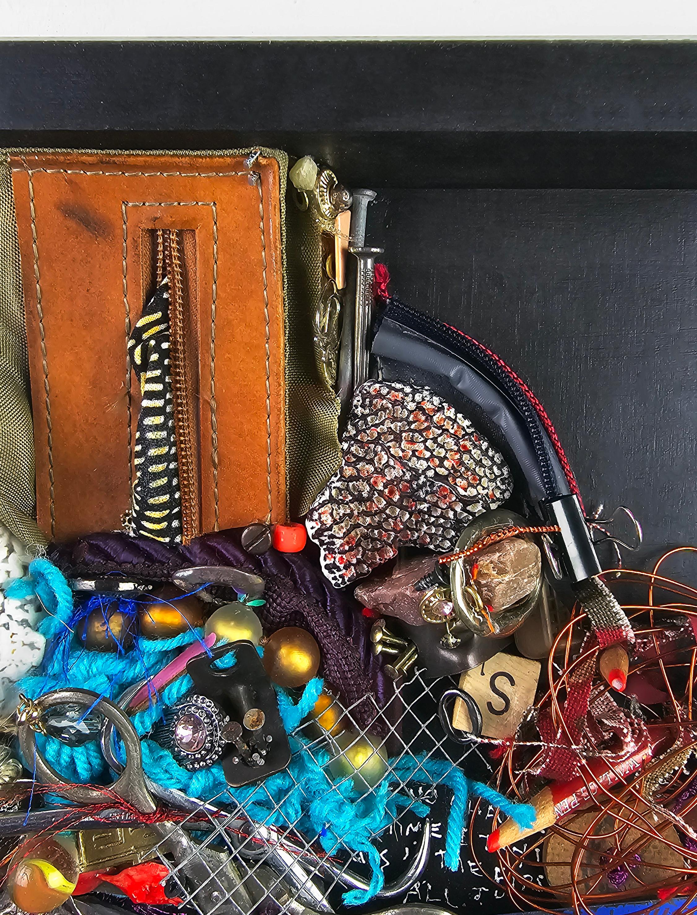 Linda Stein, Spoon to Shell 910 - Mixed Media Shell Wood Contemporary Assemblage Sculpture

Spoon to Shell 910 is from Linda Stein's Holocaust Heroes: Fierce Females series, which highlights Holocaust-era female heroes.

According to Stein:
“The