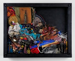 Spoon to Shell 910 - Mixed Media Shell Wood Contemporary Assemblage Skulptur