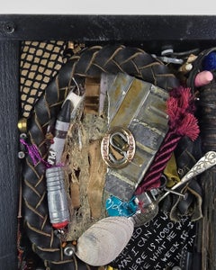 Spoon to Shell 914 - Mixed Media Shell Wood Contemporary Assemblage Sculpture