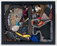 Spoon to Shell 914 - Mixed Media Shell Wood Contemporary Assemblage Sculpture