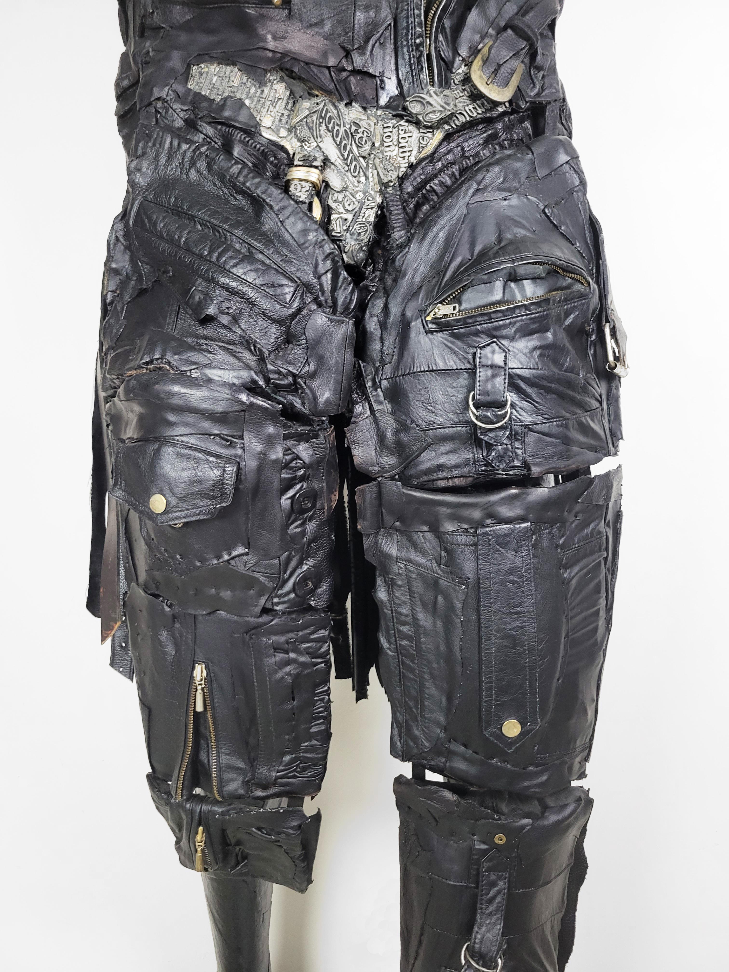 Linda Stein, Tough Love 683 - Contemporary Mixed Media Fashion Leather Sculpture

Tough Love 683 is from Linda Stein's Body-Swapping Armor series. These wearable sculptures are ambiguous and androgynous in form, allowing the wearer to explore new