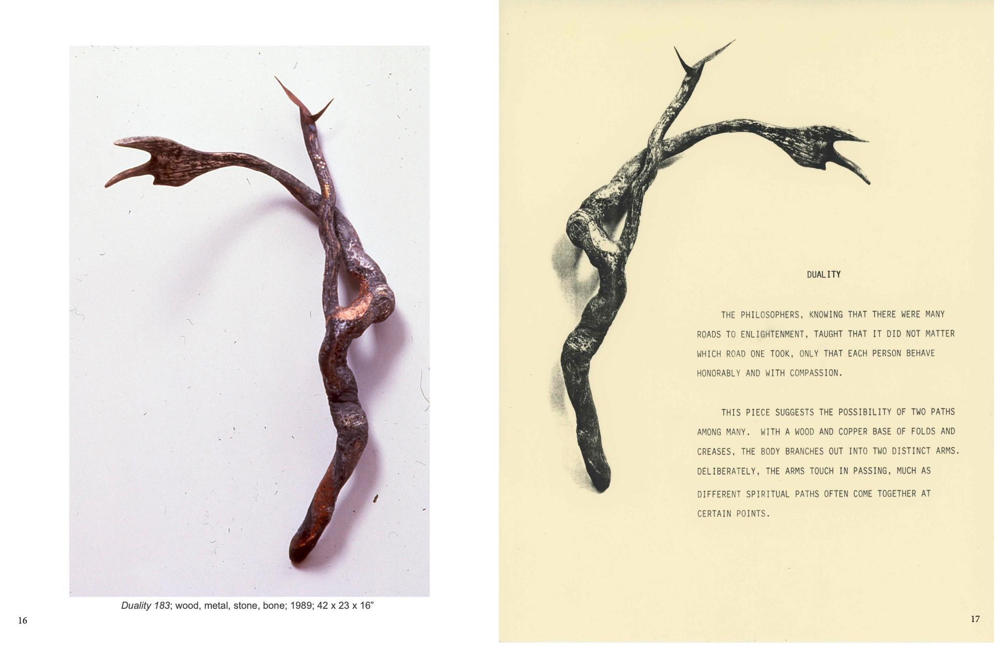 Wood, metal&wood, stone, mixed media Contemporary Sculpture - Dream Scepter 159 en vente 13