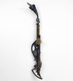 Madera, Metal, Piedra, Técnica mixta Escultura contemporánea - Bastón mecedor 171
