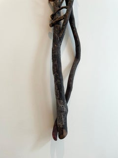 Wood, Metal, Stone, Mixed Media Contemporary Sculpture - Sea Ladder 182