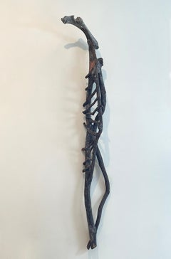 Wood, Metal, Stone, Mixed Media Contemporary Sculpture - Sea Ladder 182