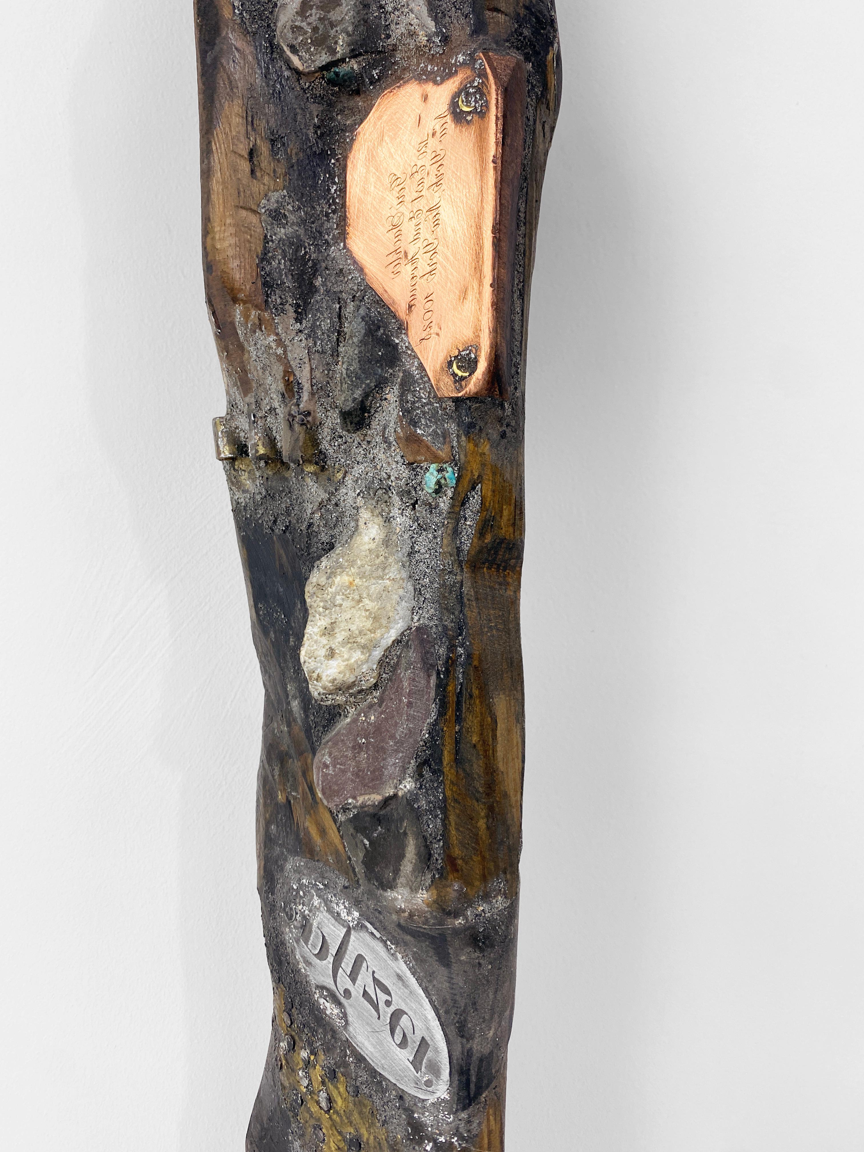 Wood, Metal, Stone, Mixed Media Contemporary Sculpture - The Oracle 162 For Sale 2