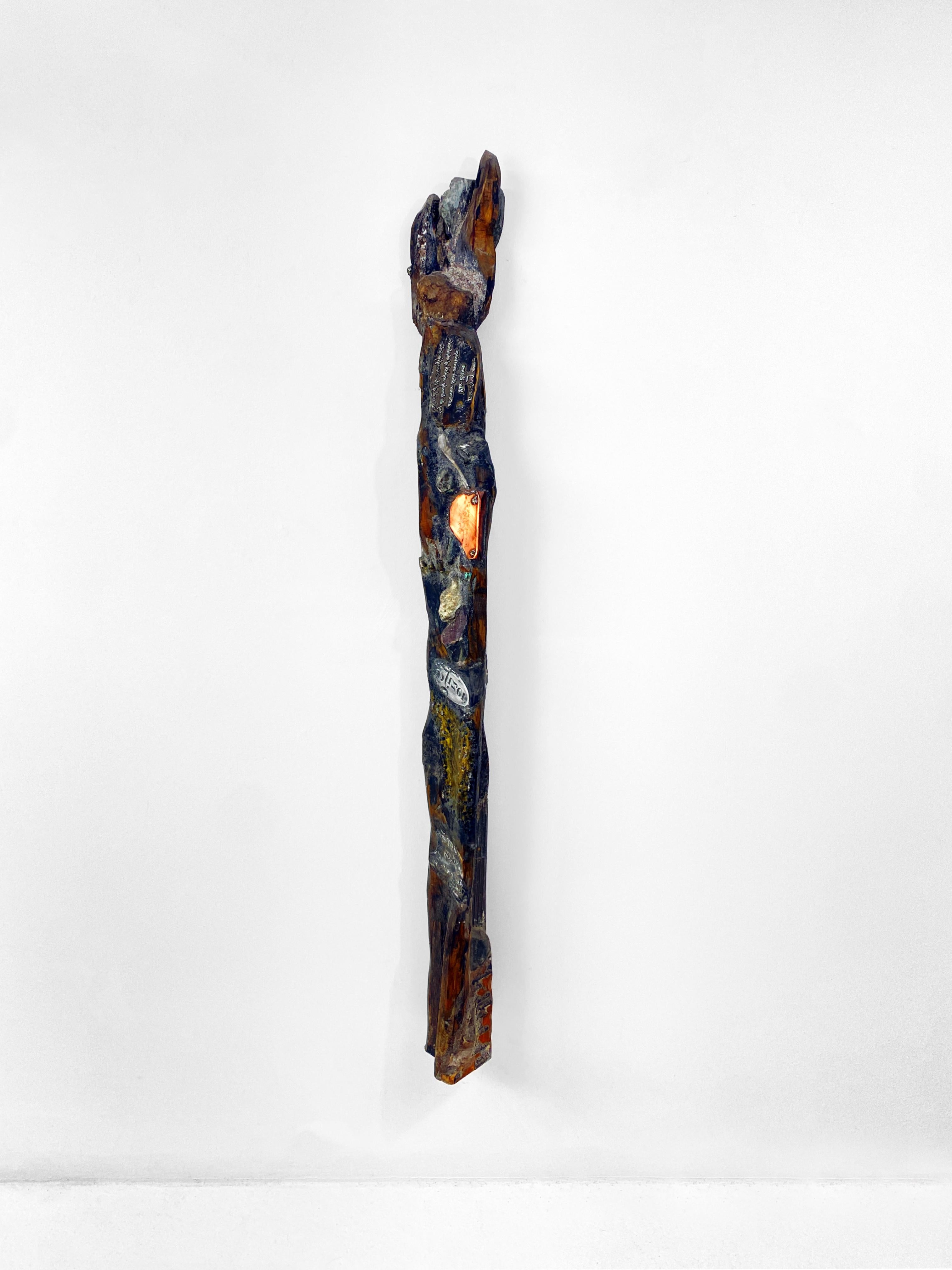 Wood, Metal, Stone, Mixed Media Contemporary Sculpture - The Oracle 162