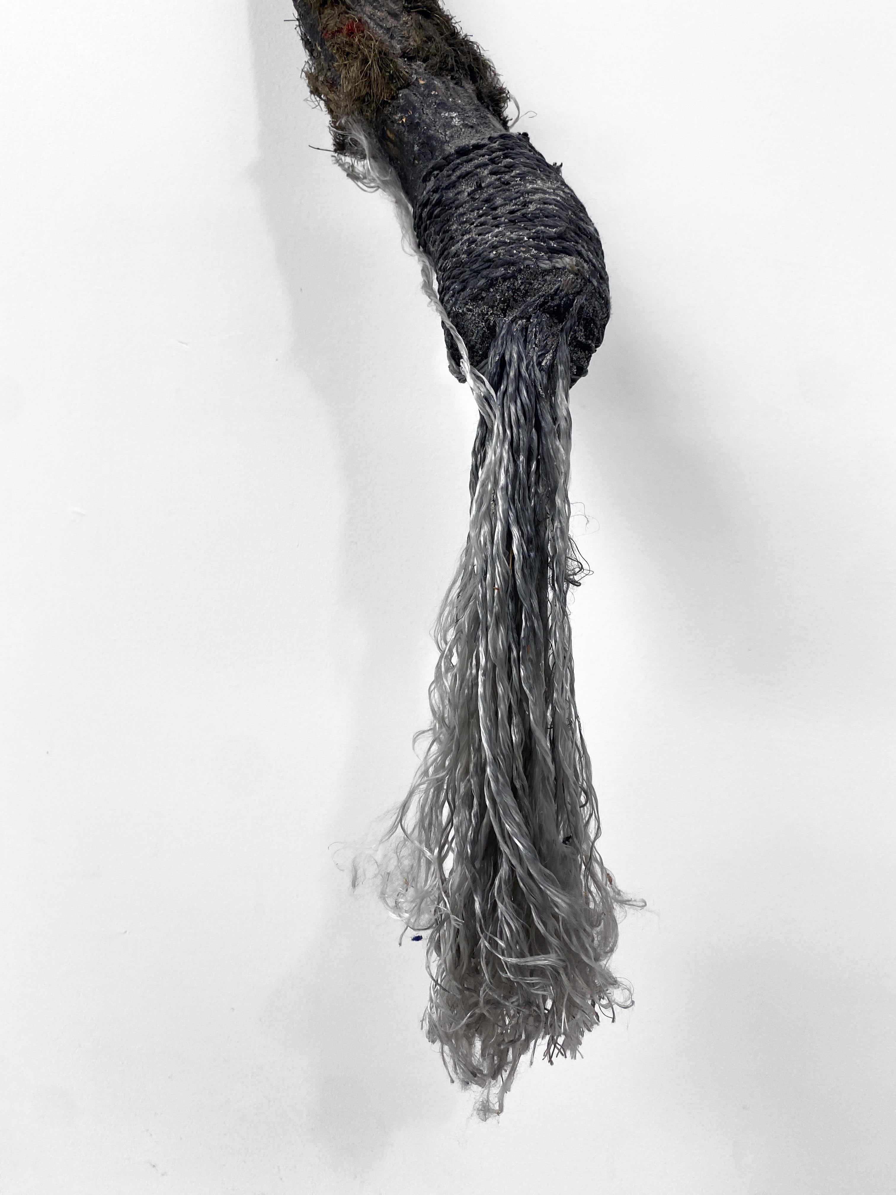 Wood, Metal, Stone, Mixed Media Contemporary Sculpture - Throwing Stick 179 For Sale 4