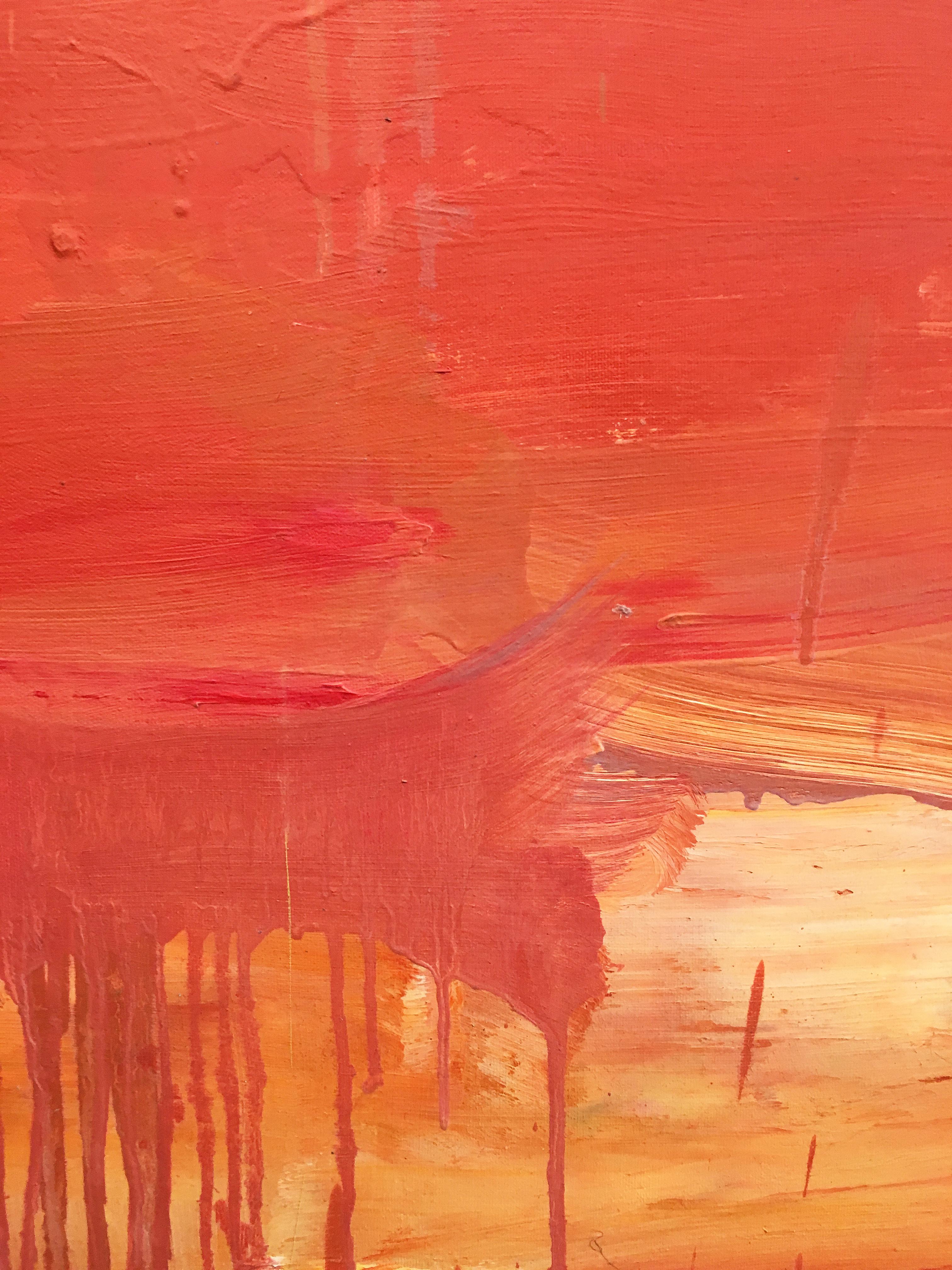 Je T'aime 9 - Abstract Painting by Linda Touby