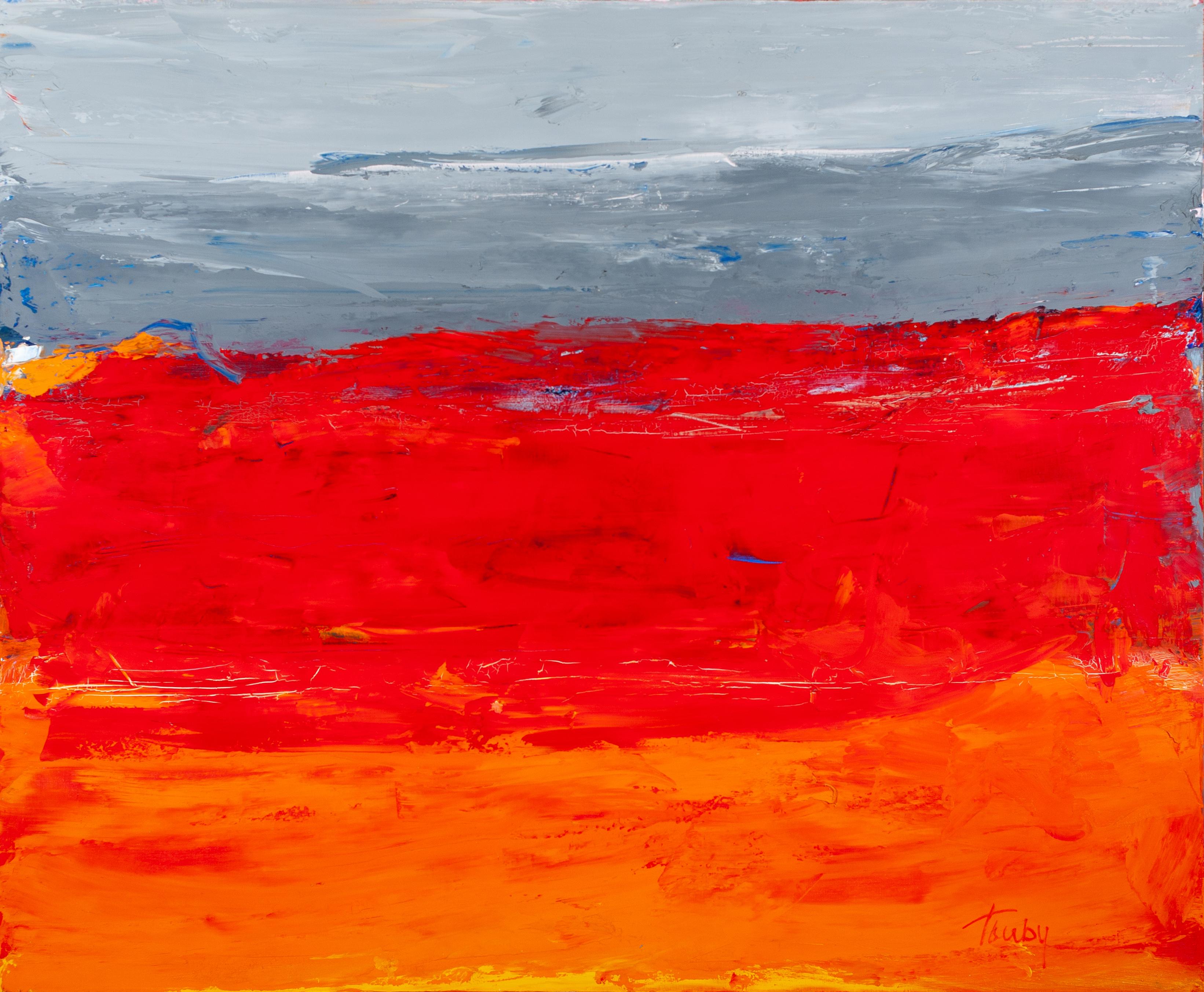 Linda Touby Abstract Painting - South Beach Sunrise