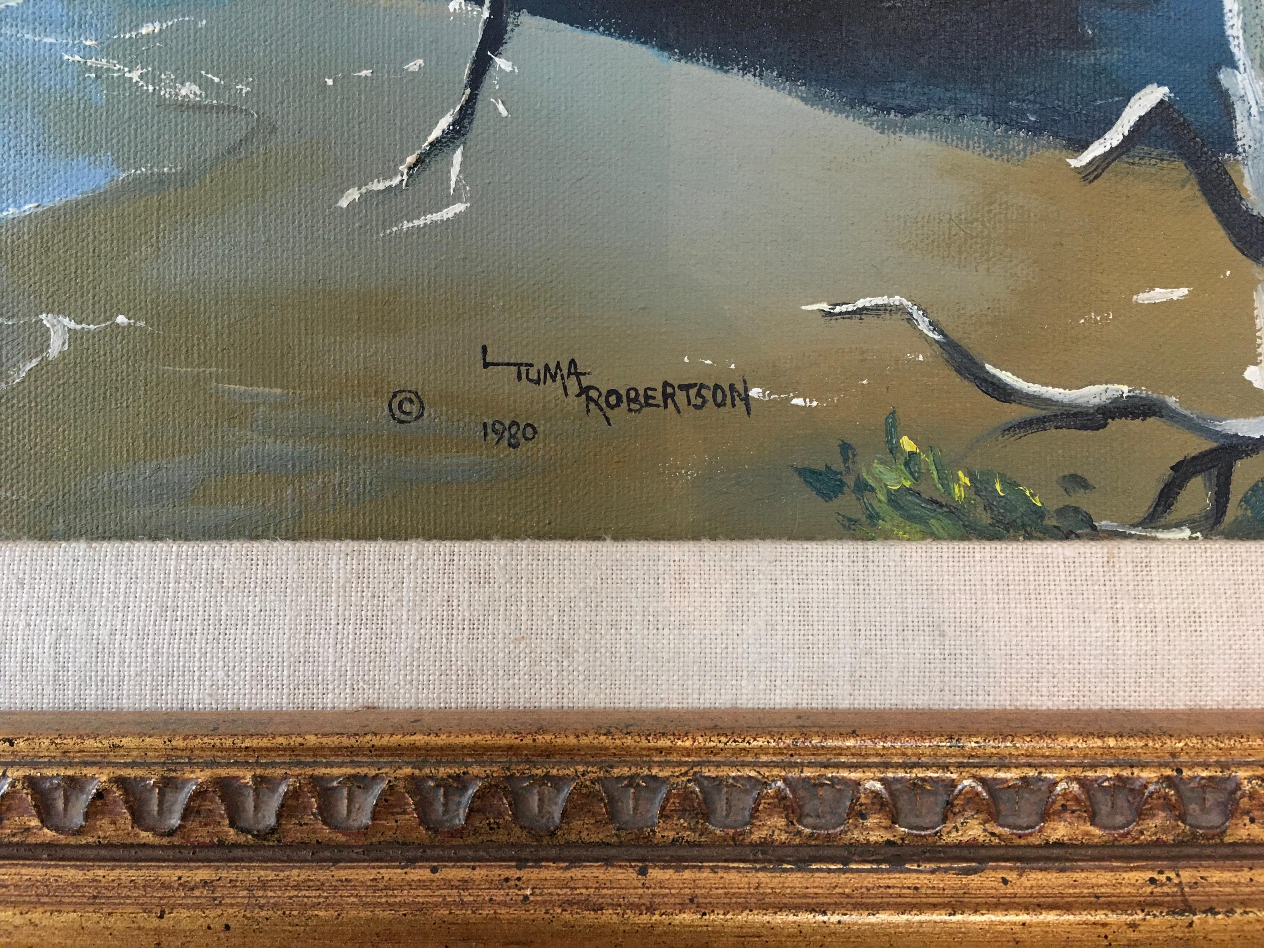 'Costa dell'Oregon meridionale', di Linda Tuma Robertson, Olio su tela 8