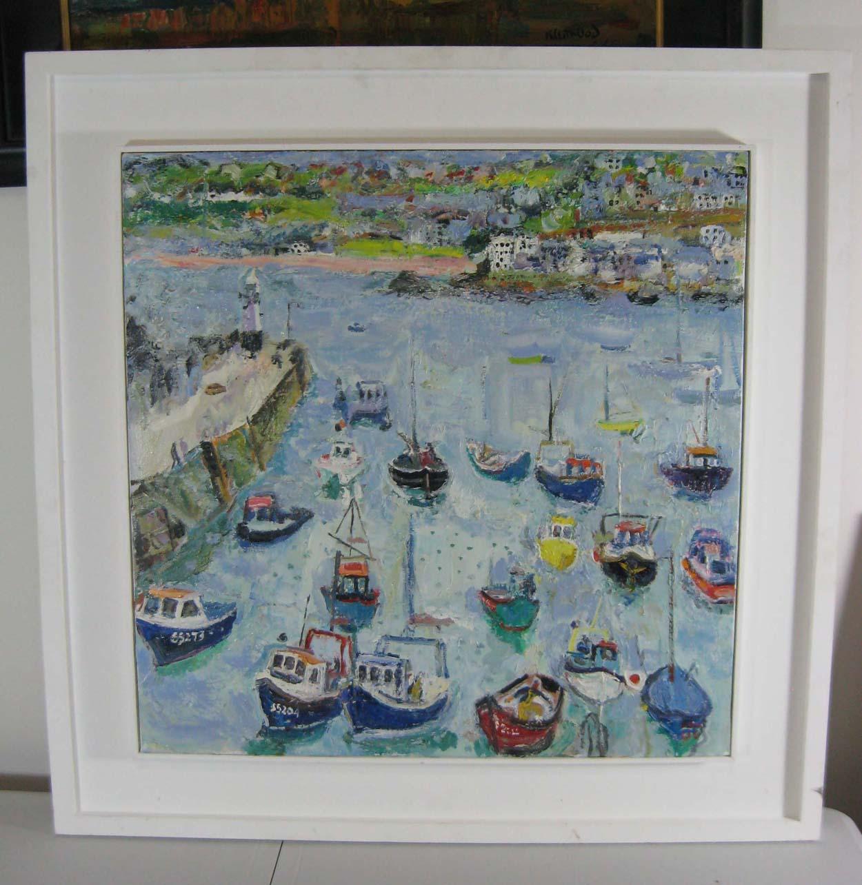 Linda Weir 'English', St Ives Harbour Cornwall, Oil on Canvas, Painted in 2006 6