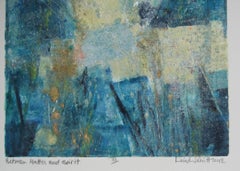"Between Matter and Spirit III" Mixed Media Abstract by Linda Whittemore