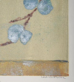 "Estado de Contraposición II 'B'" Abstracto en técnica mixta sobre papel por  Linda Whittemore