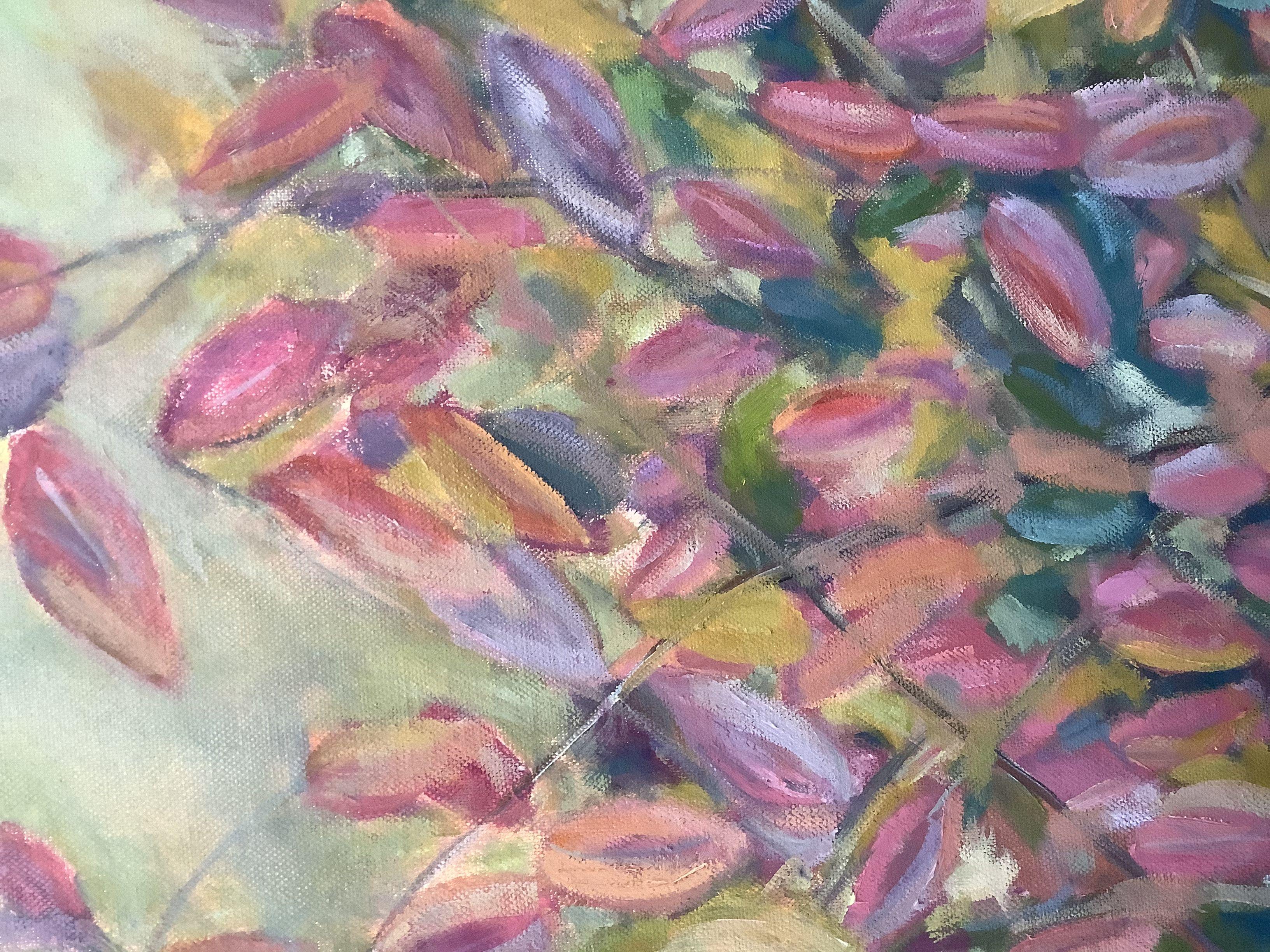 Colores de otoño, Pintura, Óleo sobre lienzo - Painting de Linda Yurgensen