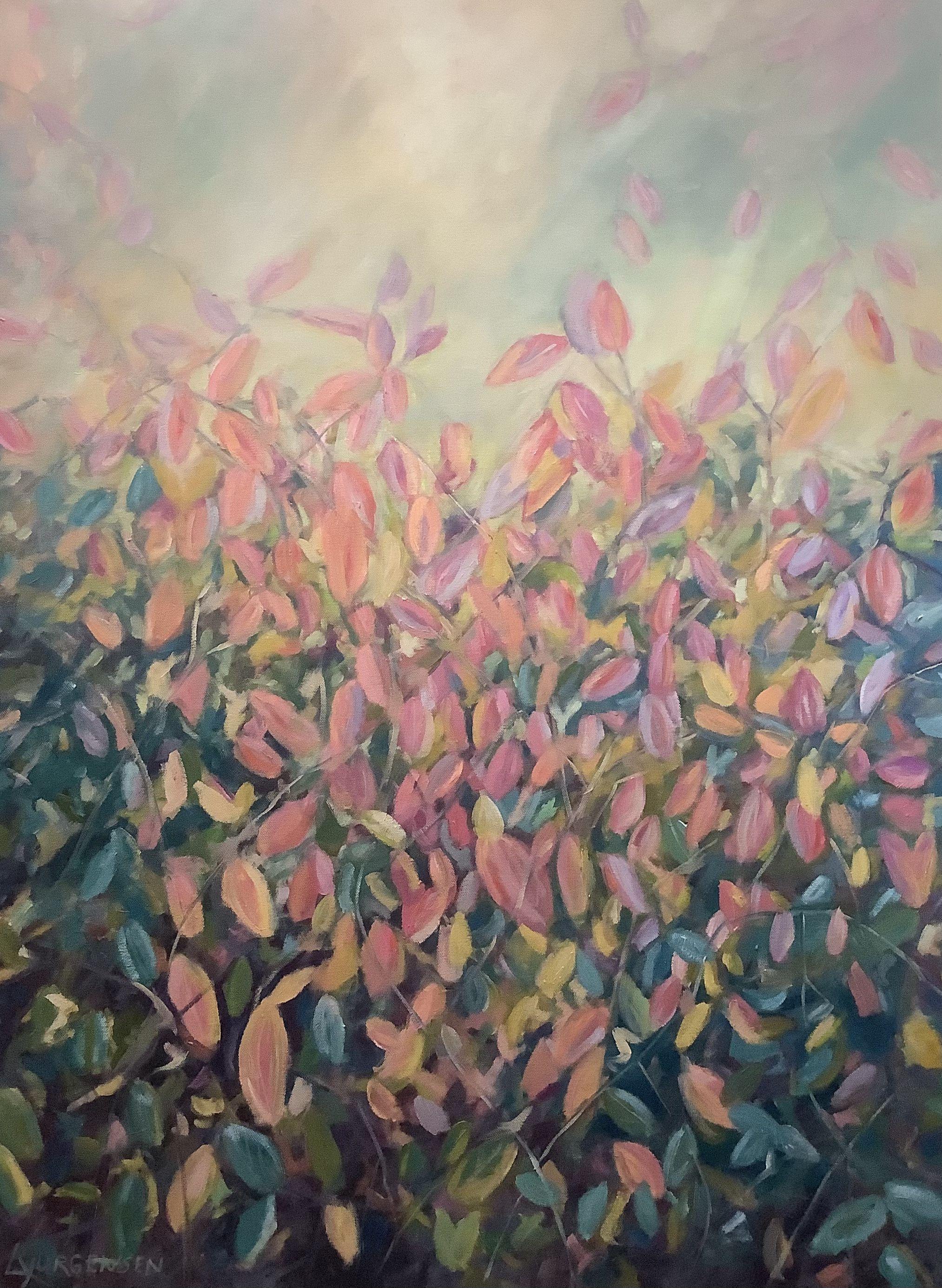 Landscape Painting de Linda Yurgensen - Colores de otoño, Pintura, Óleo sobre lienzo