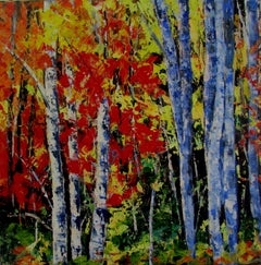 Birches, Painting, Oil on Canvas