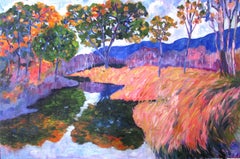 Chemainus River, peinture, huile sur toile