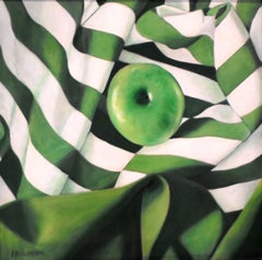 Grün auf Grün, Gemälde, Acryl auf Leinwand