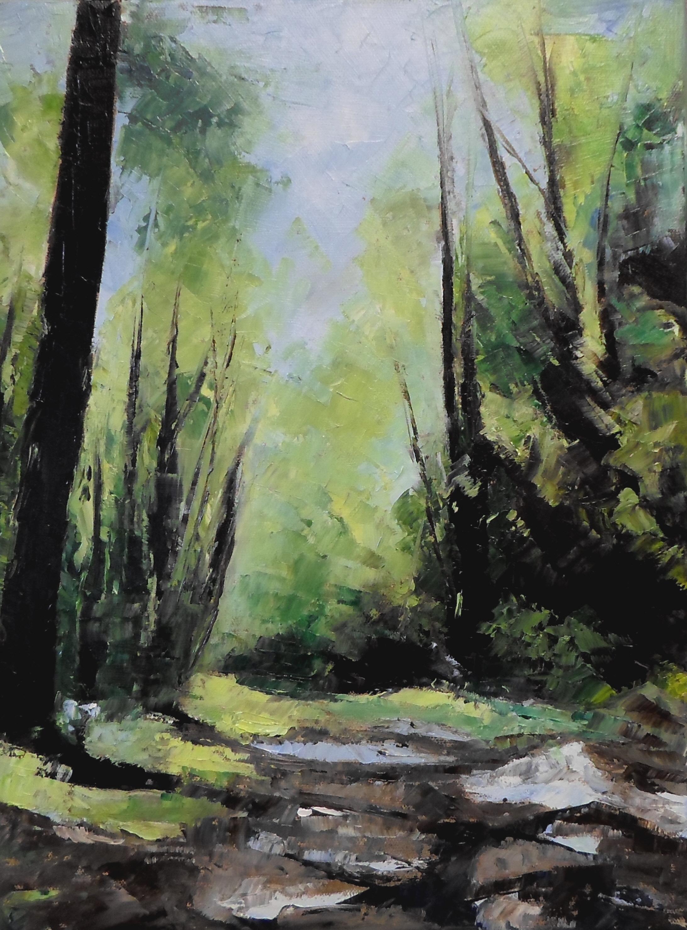 Mountain Path, Painting, Oil on Canvas