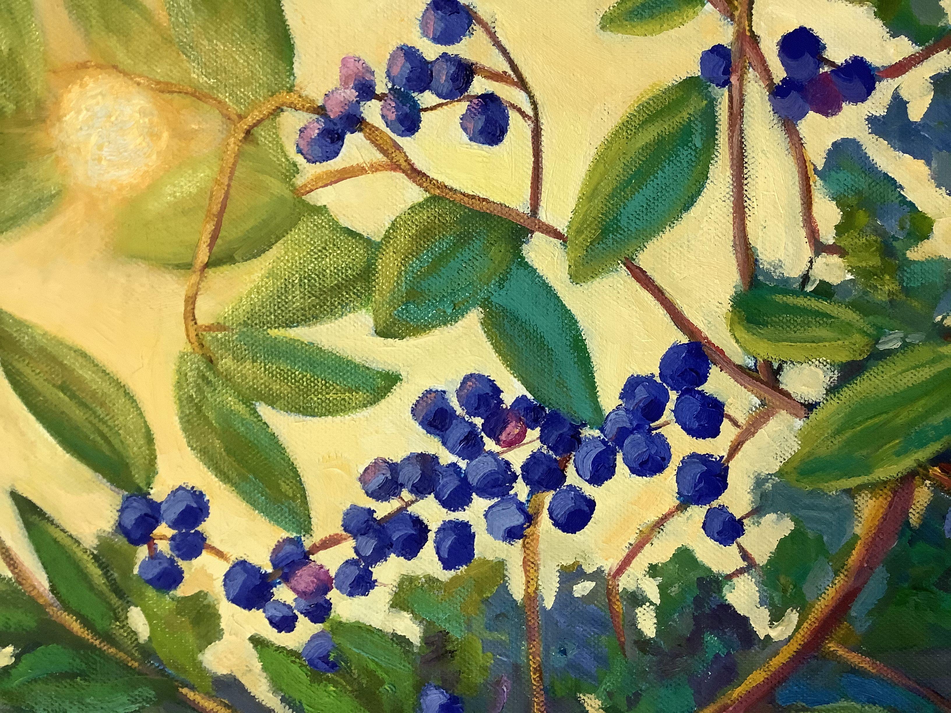 Su Blueberry Hill, Pittura, Olio su tela in vendita 1