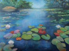 Am THETIS See, Gemälde, Öl auf Leinwand