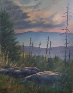 Au sommet du monde, peinture, huile sur toile