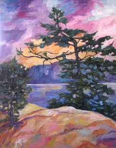 Stoney Hill Outlook, Painting, Oil on Canvas