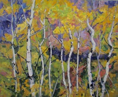 Summer Birches, Painting, Oil on Canvas