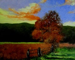 L'été, peinture, huile sur panneau de bois