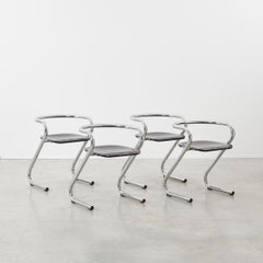 Set of four Lindau & Lindekrantz S70 Chairs for Lammhults, Sweden, 1968