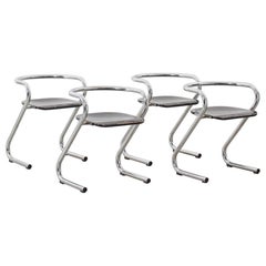 Set of four Lindau & Lindekrantz S70 Chairs for Lammhults, Sweden, 1968