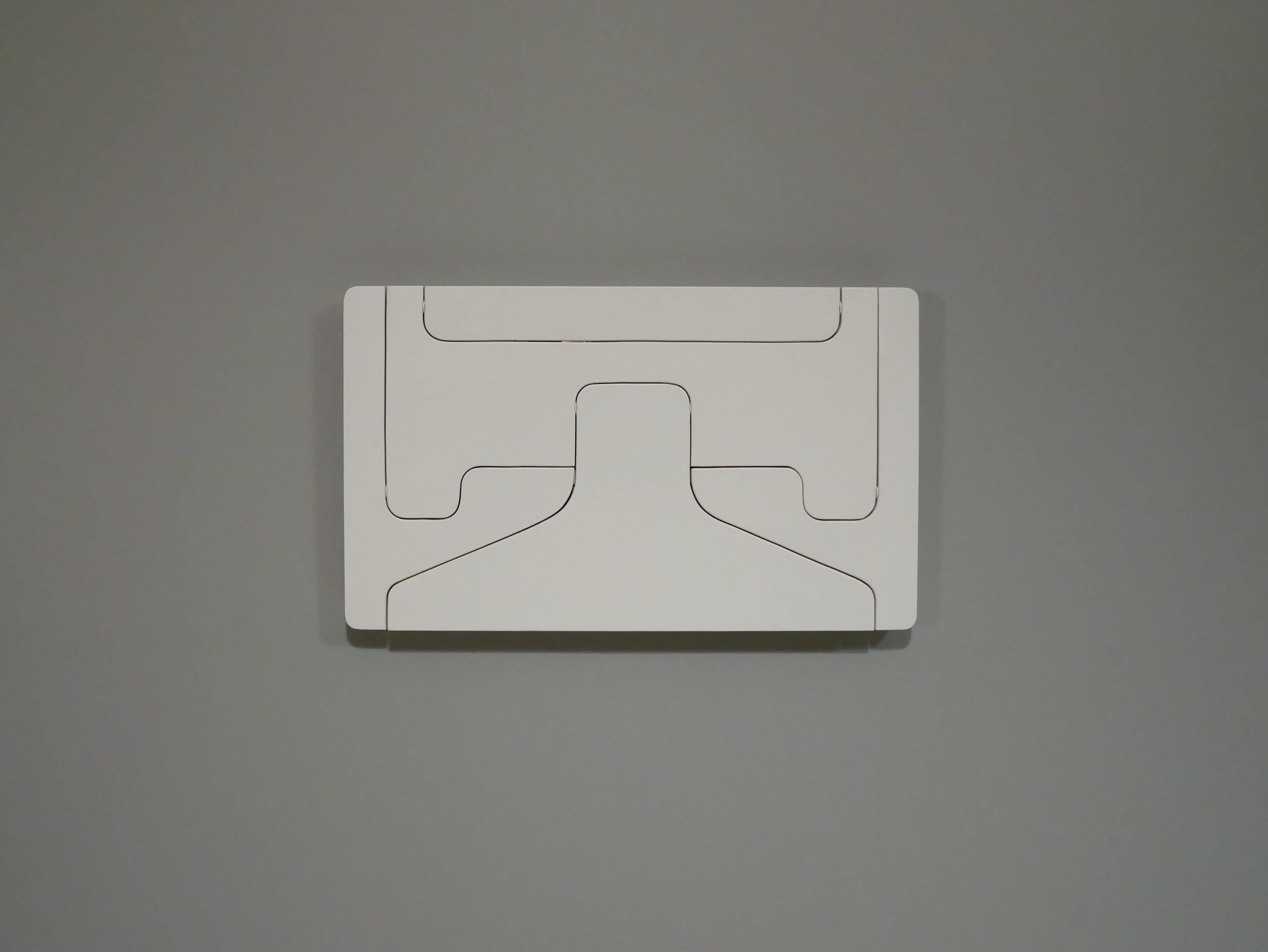Lindau & Lindekrantz wall mounted clothes valet, Sweden, 1970s
Designed for Blå station.
White lacquered plywood with built in mirror in the top part.
Two different models made, one for clothes and one for accessories.