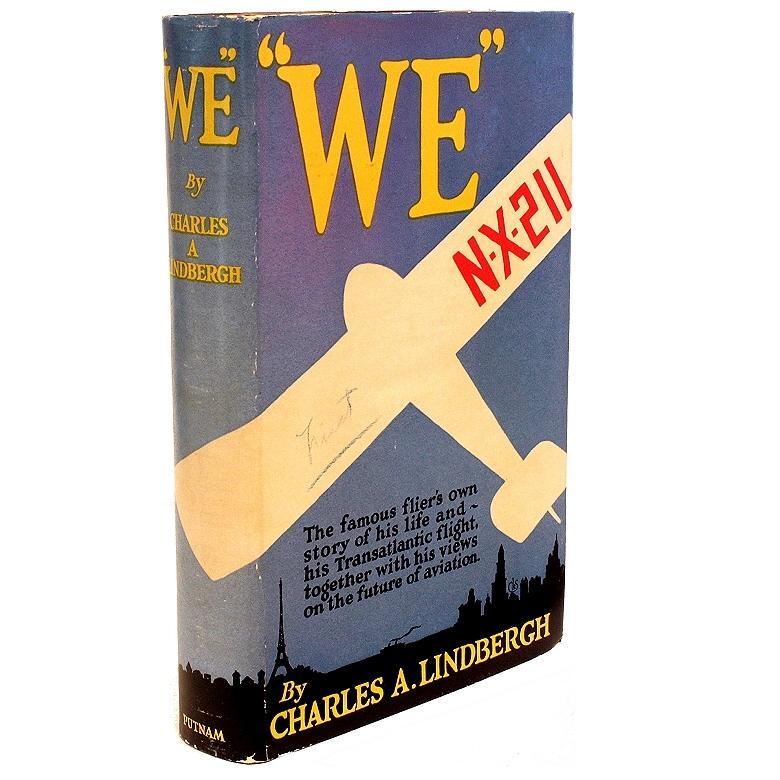 Charles Lindbergh, Charles a., „We“, 1927, Erstausgabe, mit dem Dj & Signiert (Stoff) im Angebot