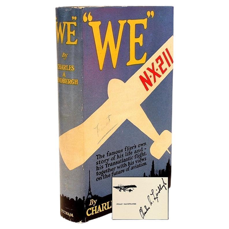 Charles Lindbergh, Charles a., „We“, 1927, Erstausgabe, mit dem Dj & Signiert im Angebot