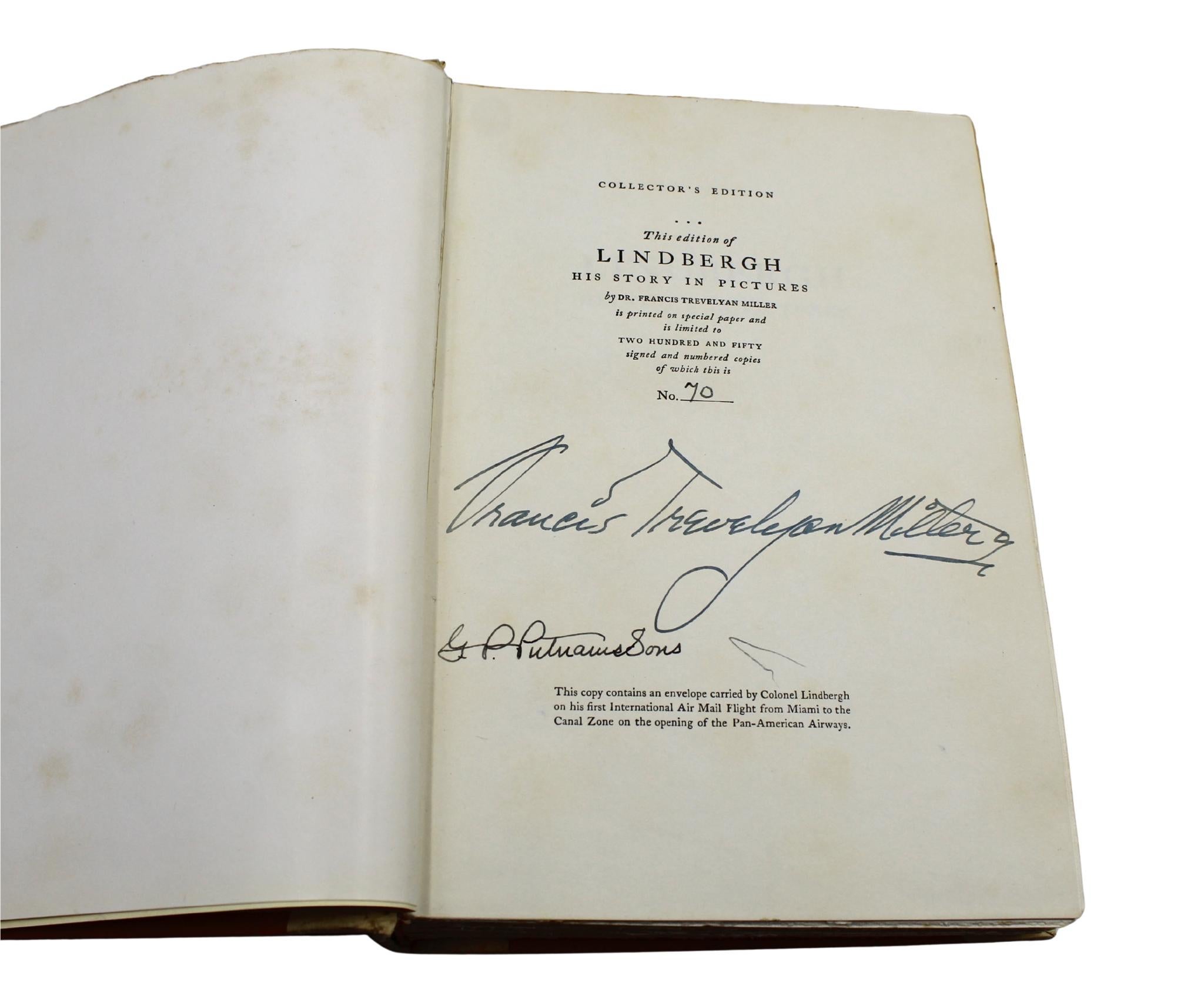 Lindbergh Su historia en imágenes por Francis Miller, ejemplar limitado firmado 70 de 250 en venta 3