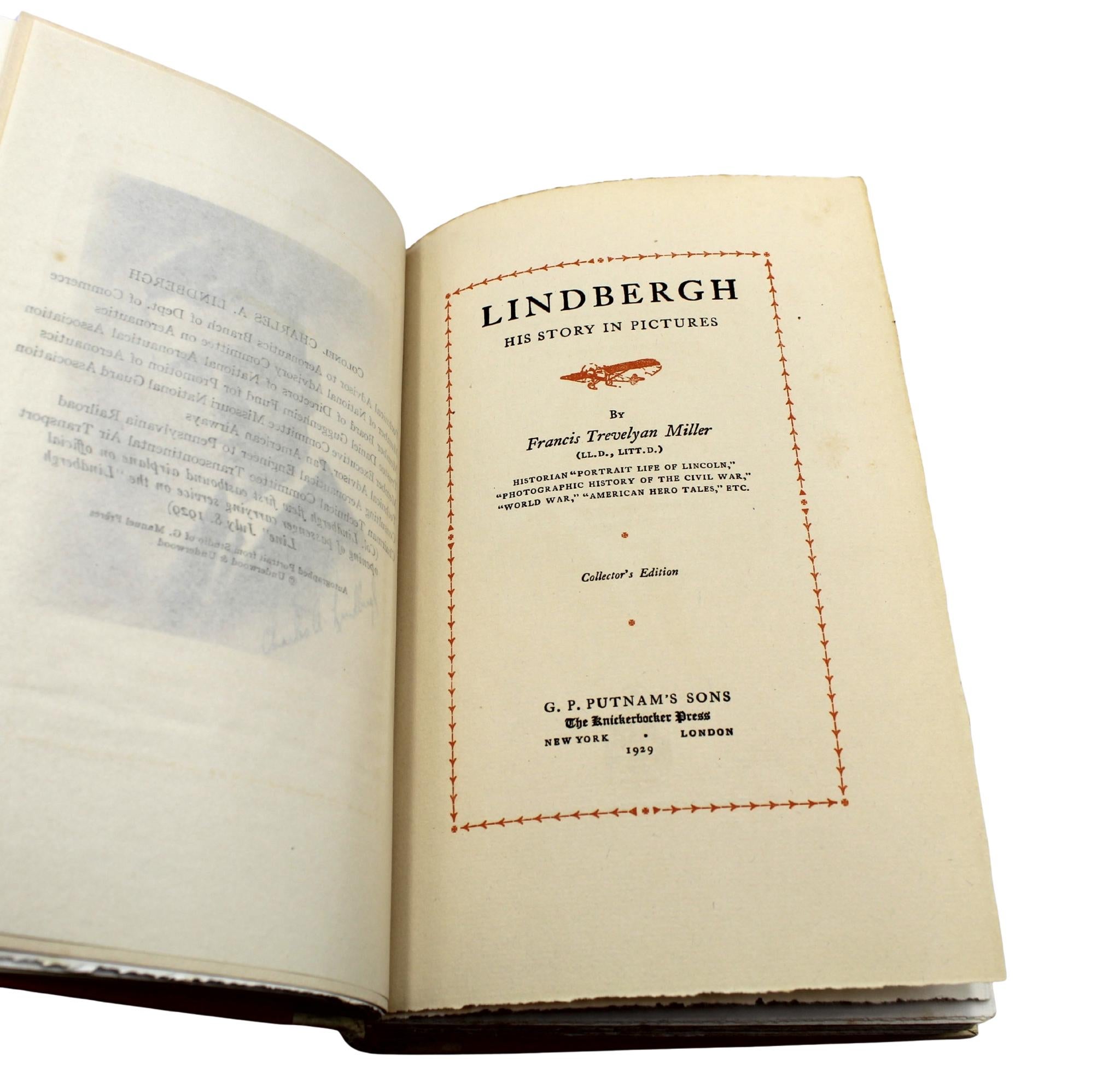 Lindbergh Su historia en imágenes por Francis Miller, ejemplar limitado firmado 70 de 250 en venta 4