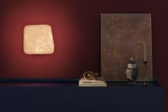 Linde Freya Tangelder Wax, Stone, Light Convex Body White Wall Lamp For Cassina