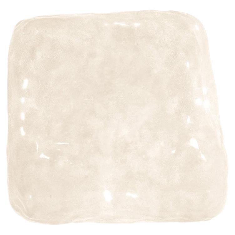 Linde Freya Tangelder Wax, Stone, Light Convex Body White Wall Lamp For Cassina